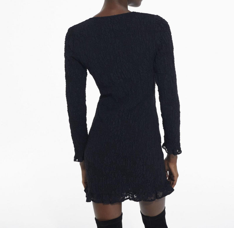 Vestido tubo - Negro - Mujer