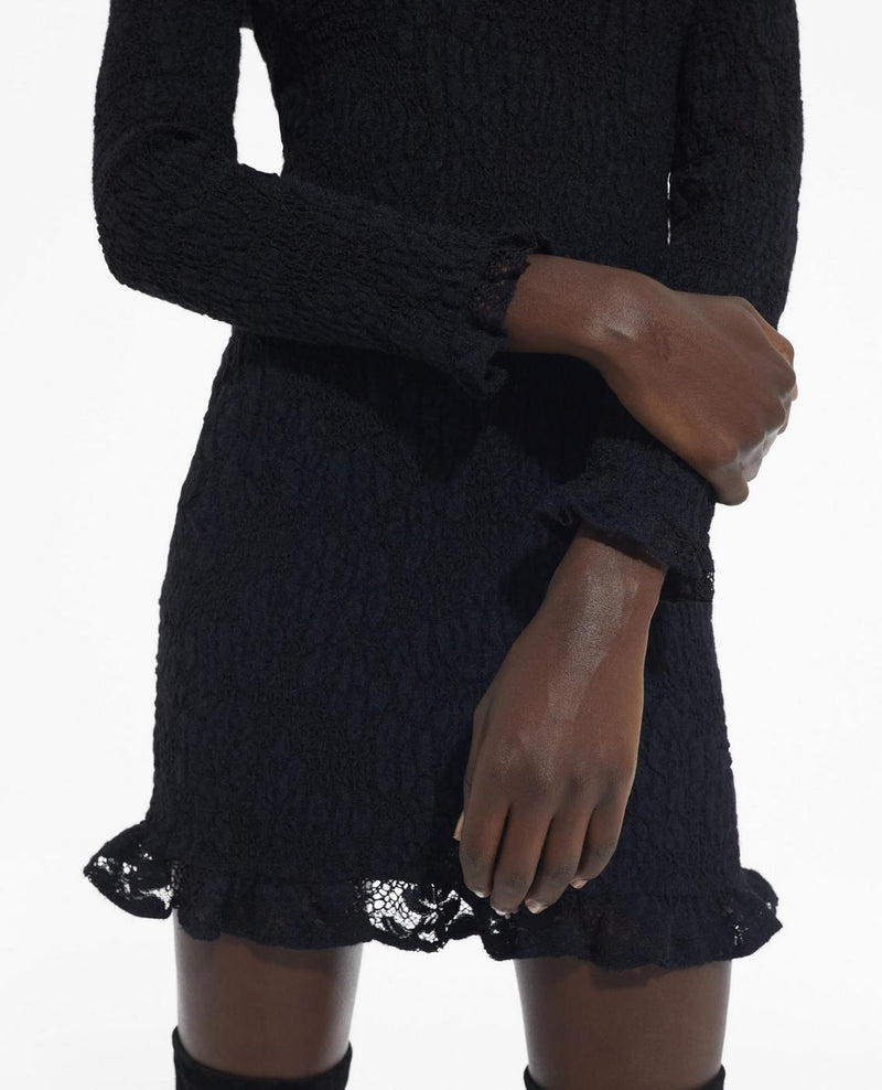 Vestido tubo - Negro - Mujer
