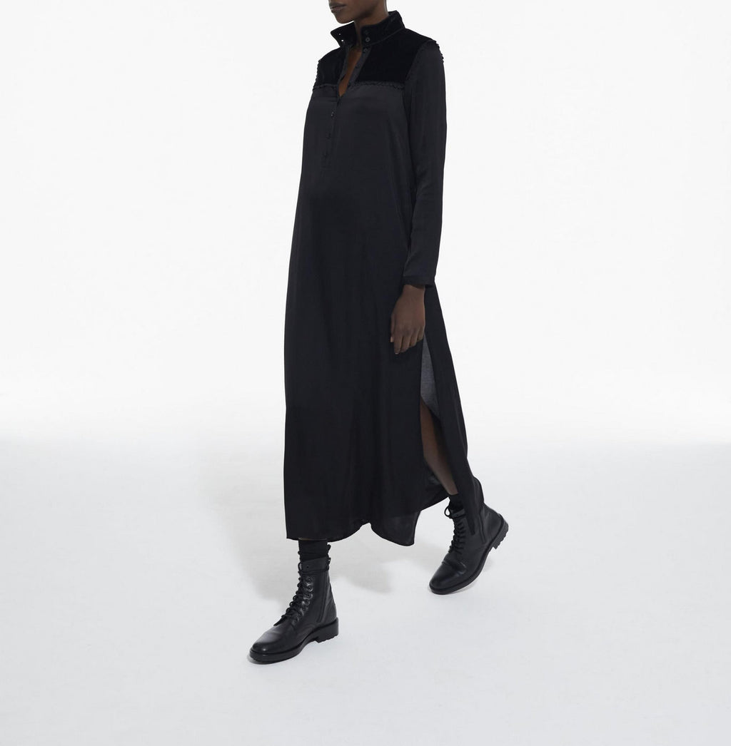 The Kooples - Short Long Sleeve Velvet Dress - Women