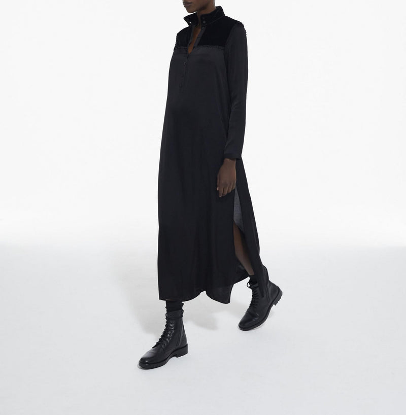 The Kooples - Short Long Sleeve Velvet Dress - Women