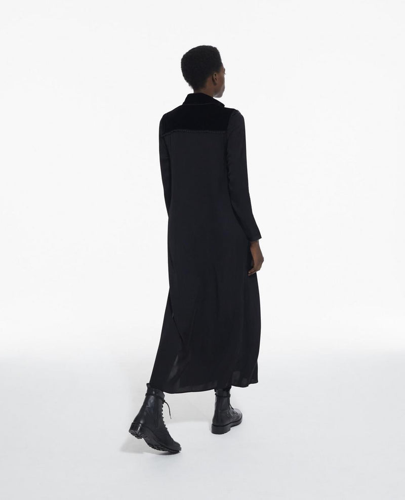 The Kooples - Short Long Sleeve Velvet Dress - Women