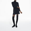 The Kooples - Short Dress with Long Sleeves and Tie Front Closure - Women's