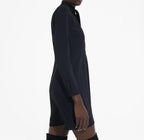 The Kooples - Short Dress with Long Sleeves and Tie Front Closure - Women's