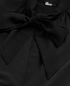 The Kooples - Short Dress with Long Sleeves and Tie Front Closure - Women's