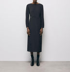 Vestido midi - Negro - Mujer