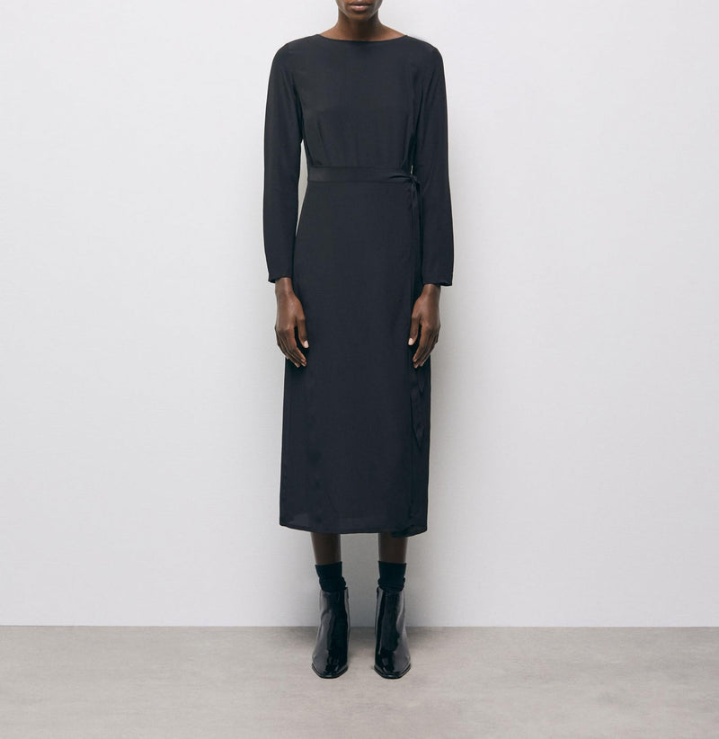 Robe Midi - Noir - Femme