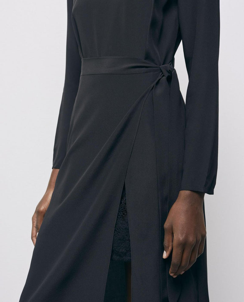 Robe Midi - Noir - Femme