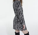 Vestido recto - Negro - Mujer