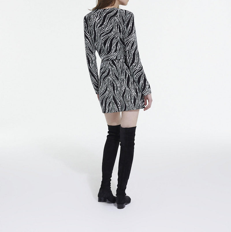 Vestido recto - Negro - Mujer