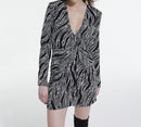 Vestido recto - Negro - Mujer