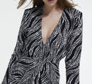 Vestido recto - Negro - Mujer