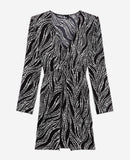 Vestido recto - Negro - Mujer
