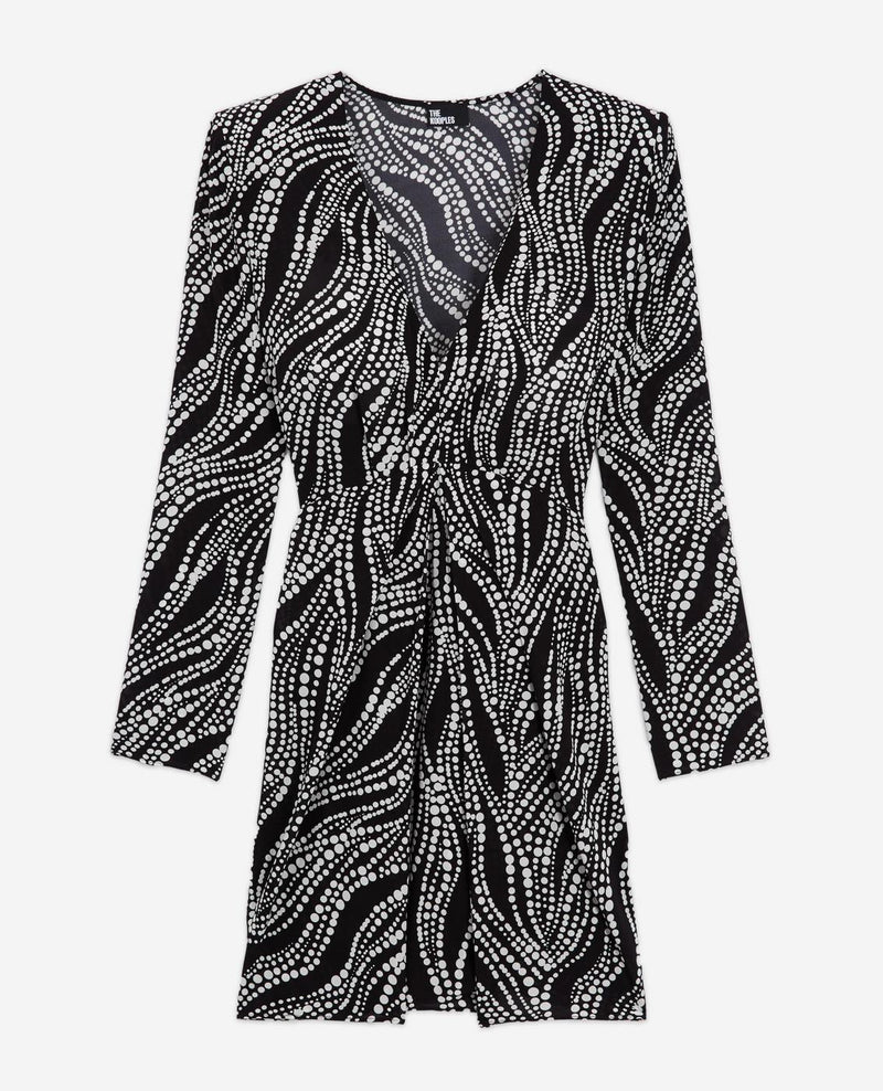 Vestido recto - Negro - Mujer