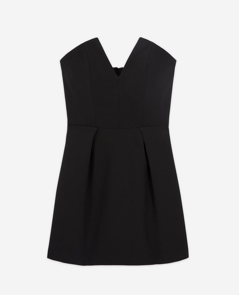 Vestido palabra de honor - Negro - Mujer