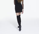 The Kooples - Robe Fourreau - Noir - Femme