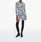 The Kooples - Robe Droite En Soie - Noir - Femme