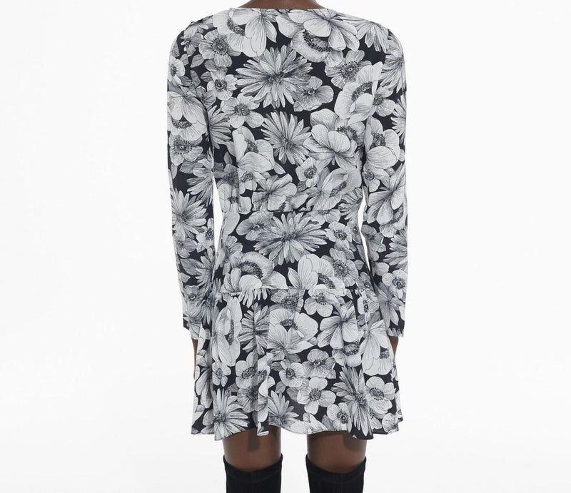 Robe Droite En Soie - Noir - Femme