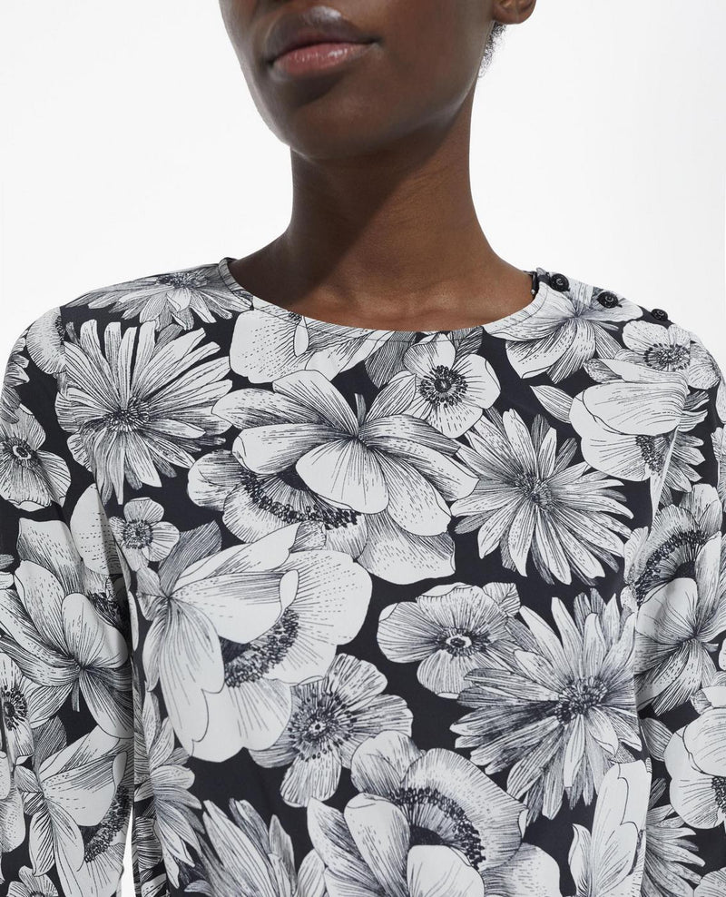 Robe Droite En Soie - Noir - Femme