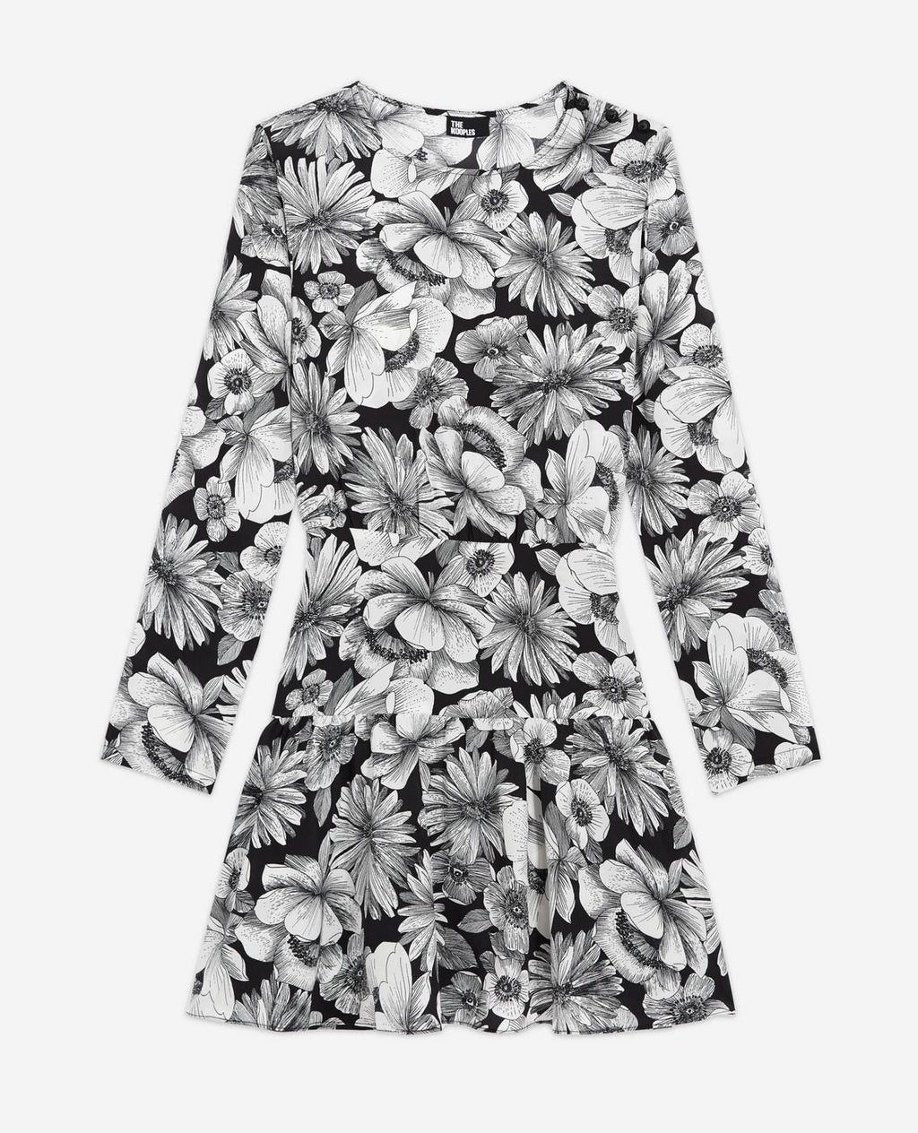 The Kooples - Robe Droite En Soie - Noir - Femme