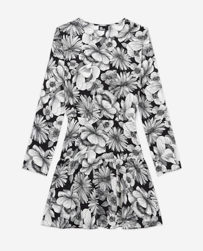 Robe Droite En Soie - Noir - Femme