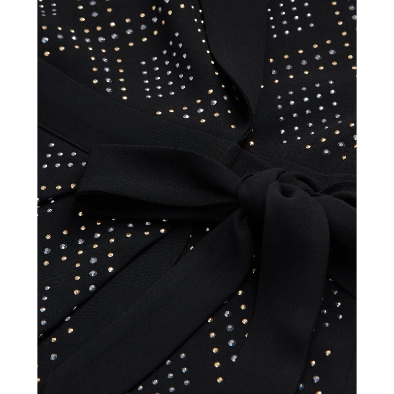 Wrap Dress - Black - Women