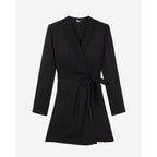 Wrap Dress - Black - Women