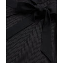 Vestido cruzado - Negro - Mujer