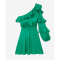 Asymmetrical Dress - Green - Women