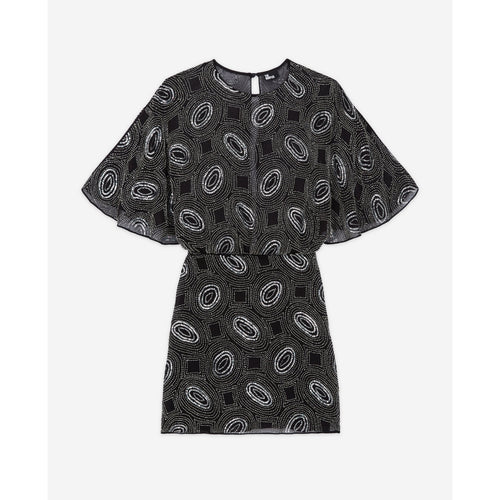 The Kooples - Robe Fourreau - Noir - Femme