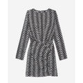 The Kooples - Robe Fourreau - Noir Et Blanc - Femme