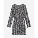 Robe Fourreau - Noir Et Blanc - Femme