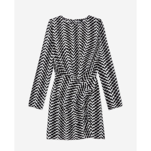 Robe Fourreau - Noir Et Blanc - Femme