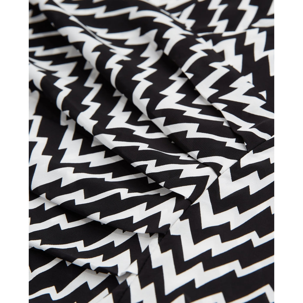 The Kooples - Robe Fourreau - Noir Et Blanc - Femme