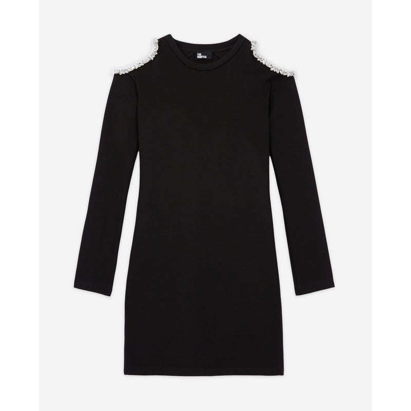 Vestido con hombros descubiertos - Mujer