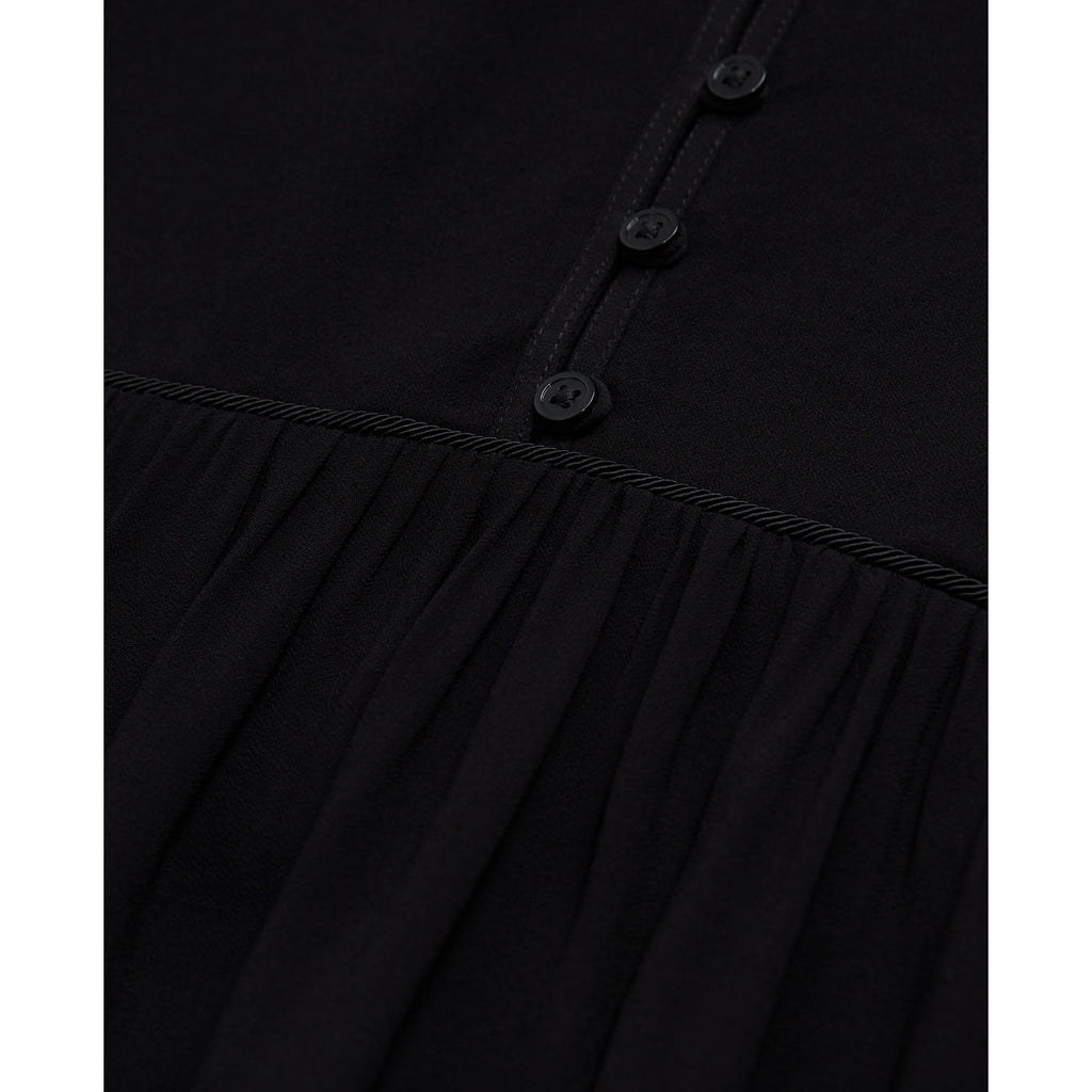 The Kooples - Short Long Sleeve Dress With Braids - Women