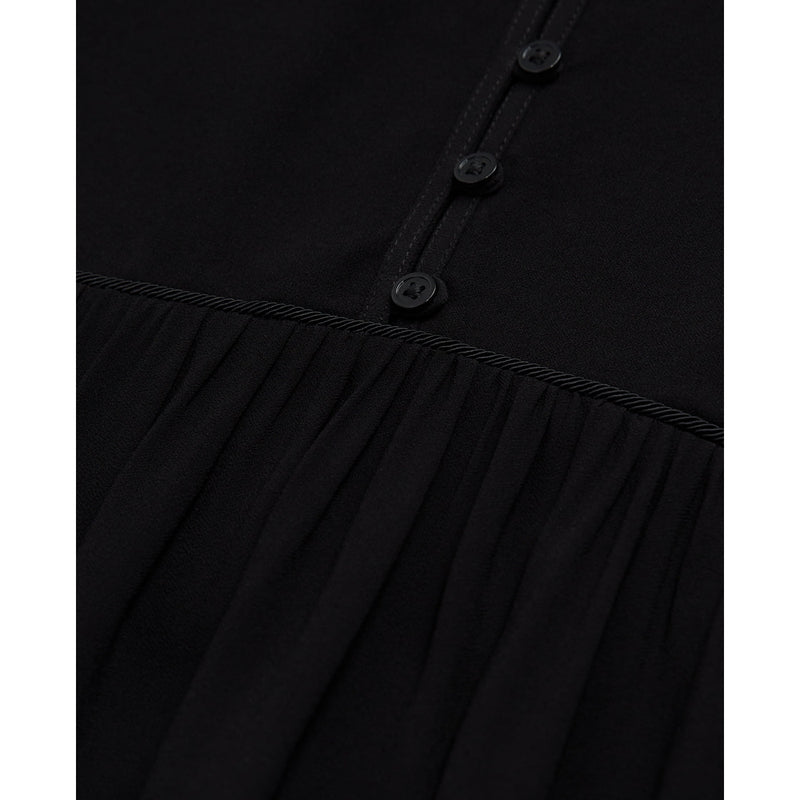 The Kooples - Vestido Corto De Manga Larga Con Trenzas - Mujer