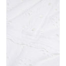 Robe Midi En Broderie Anglaise - Blanc - Femme