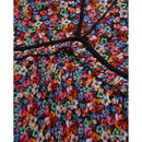 Vestido plisado - Multicolor - Mujer