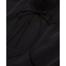 Long Silk Dress - Black - Women