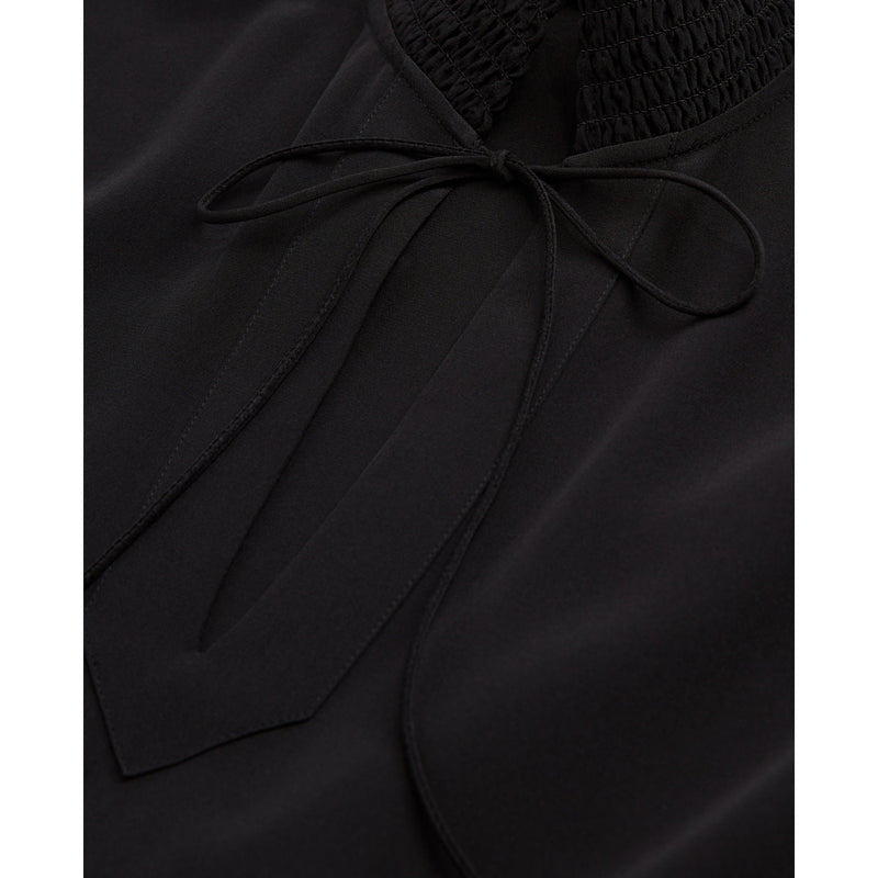 Long Silk Dress - Black - Women