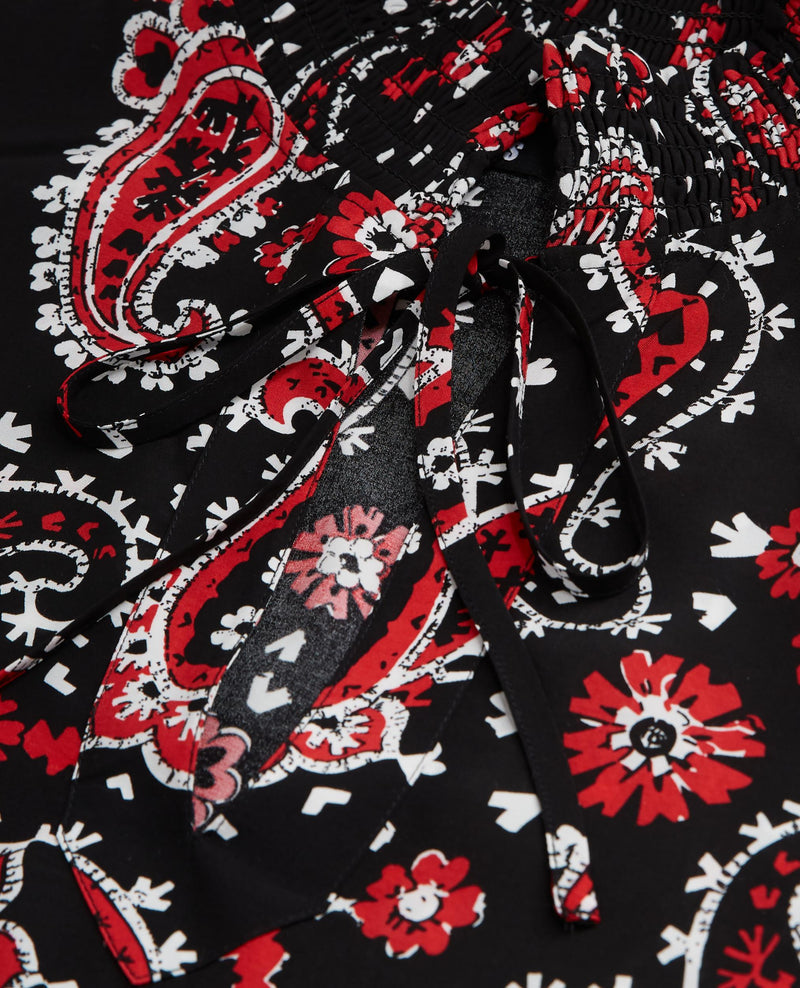 Robe - Noir Et Rouge - Femme