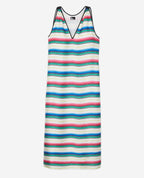 Long Dress - Green And Red - Women