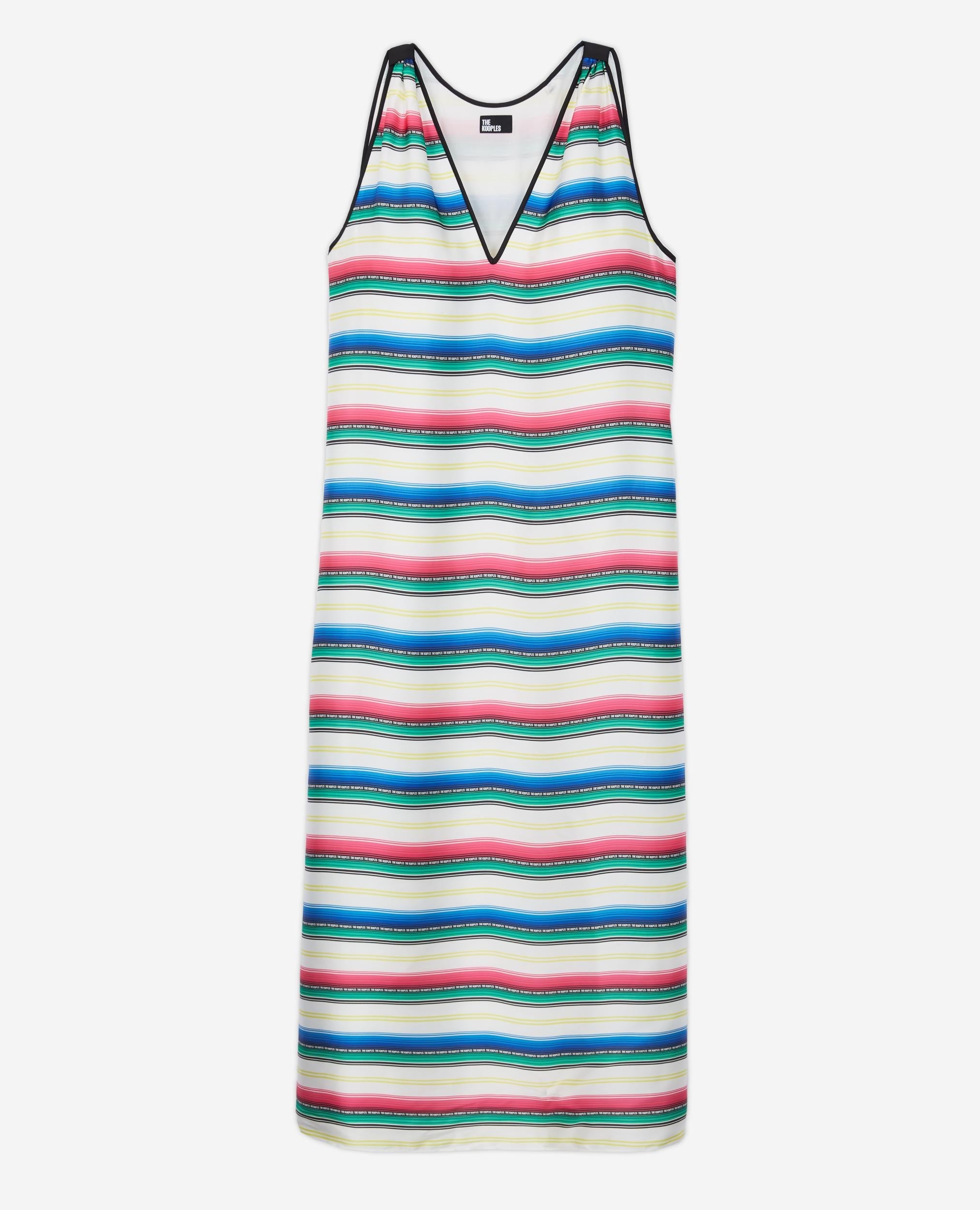 Long Dress - Green And Red - Women