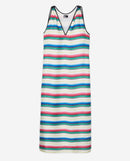 Vestido Largo - Verde Y Rojo - Mujer