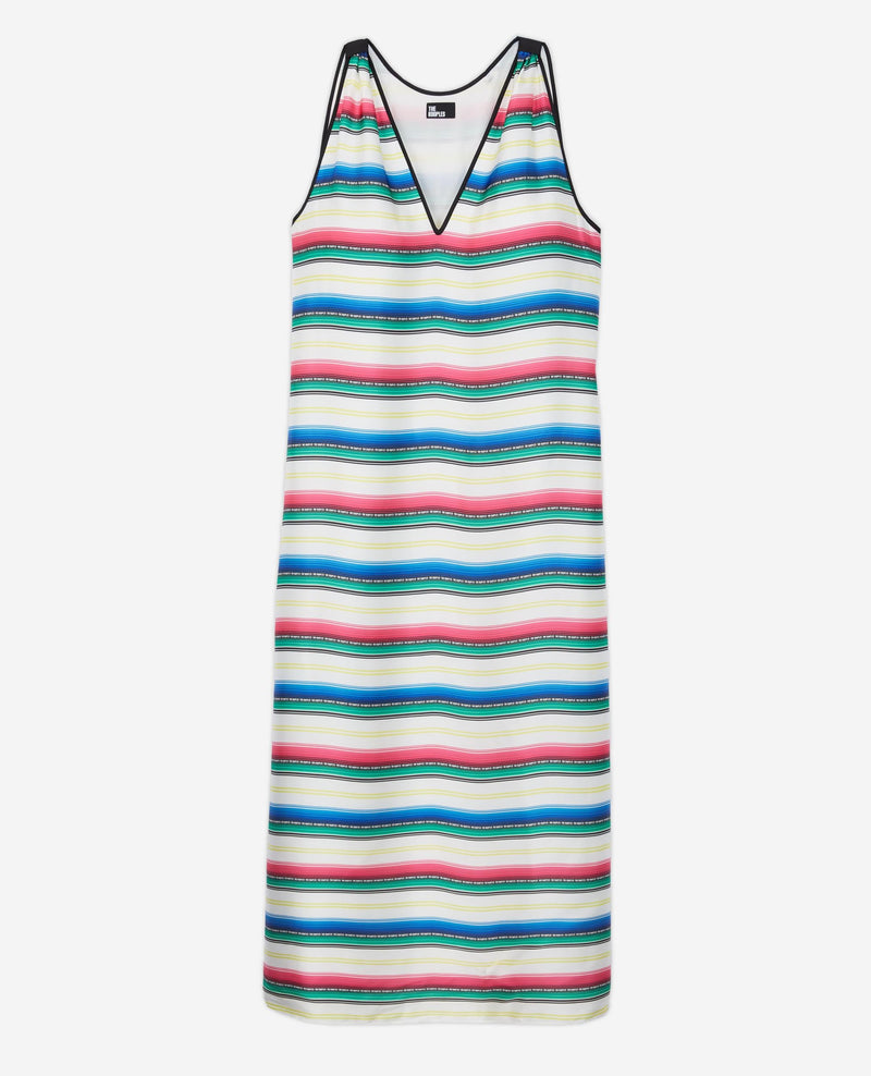 Vestido Largo - Verde Y Rojo - Mujer