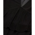Vestido volantes - Negro - Mujer