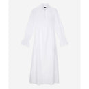 Robe Longue En Broderie Anglaise - Blanc - Femme