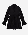 Long Sleeve Dress - Black - Women