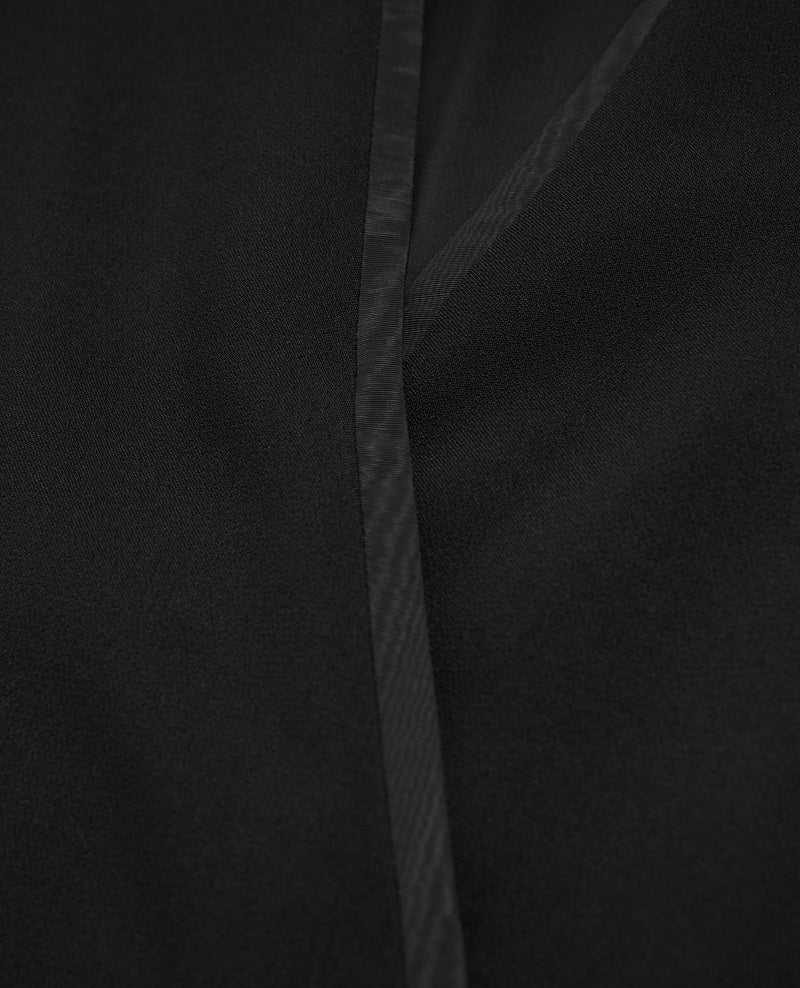 Robe Courte Croisée Noire - Femme