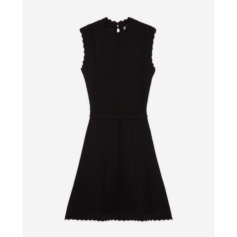 Vestido skater - Negro - Mujer